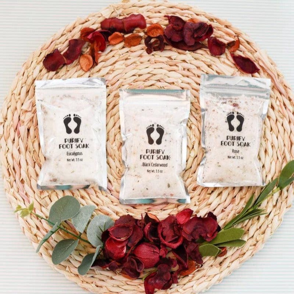 Fizzing Purify Foot Soak with Pink Himalayan Salt (Lavender)